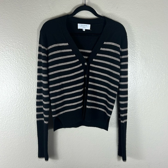 La Ligne Cashmere Lean Lines Cardigan - Picture 5 of 8